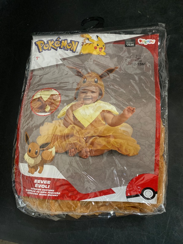 Photo 1 of BABY 12-18M- Disguise Eevee Costume Tutu Official Pokemon Toddler Costume Dress an
