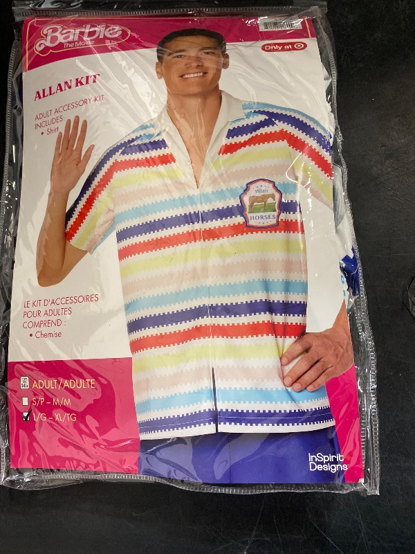 Photo 1 of (L/XL) Mens Barbie the Movie Allan Kit Shirt Halloween Costume
