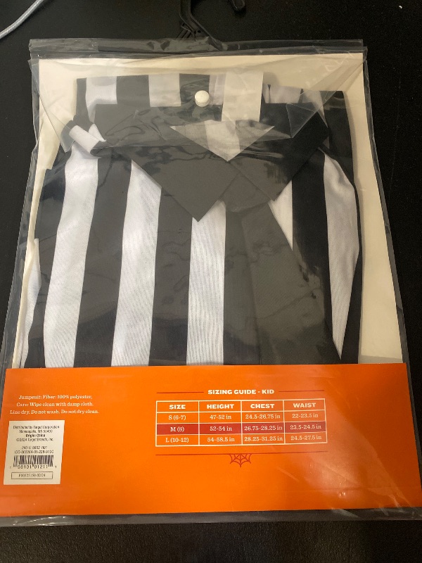 Photo 1 of MEDIUM-Boys Girls Hyde & Eek Striped Jumpsuit Costume Beetlejuice Clown
