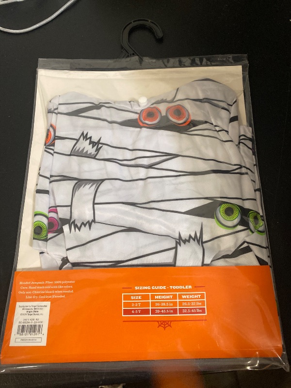 Photo 1 of 4-5T-Toddler Hyde & EEK Glows MUMMY Halloween Costume Jumpsuit Size