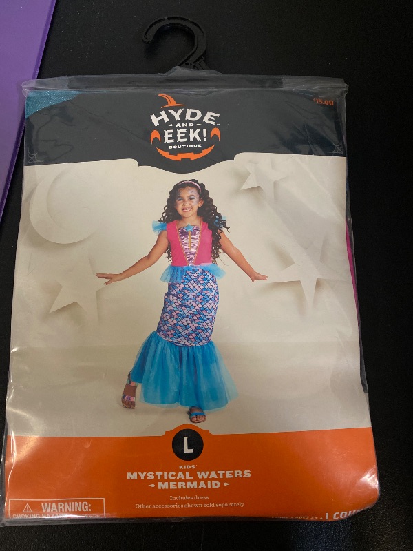 Photo 1 of LARGE 10-12- Girls Hyde & Eek MYSTICAL WATERS Mermaid Costume 