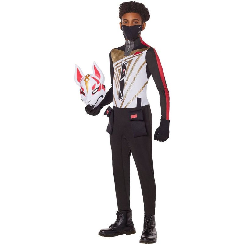 Photo 1 of XL(14-16) Kids' Fortnite Drift Variant Halloween Costume Jumpsuit with Mask