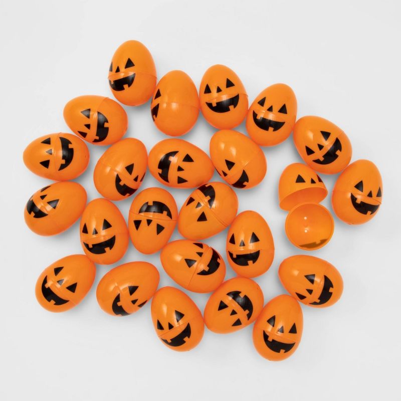 Photo 1 of 3 PACK- Halloween 24ct Orange Printed Scavenger Hunt Halloween Fillable Eggs - Hyde & EEK