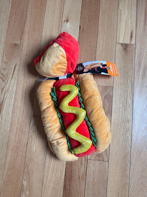 Photo 1 of 0-6M- Hot Dog Plush Infant Carrier  Baby Halloween Costume Hyde & EEK