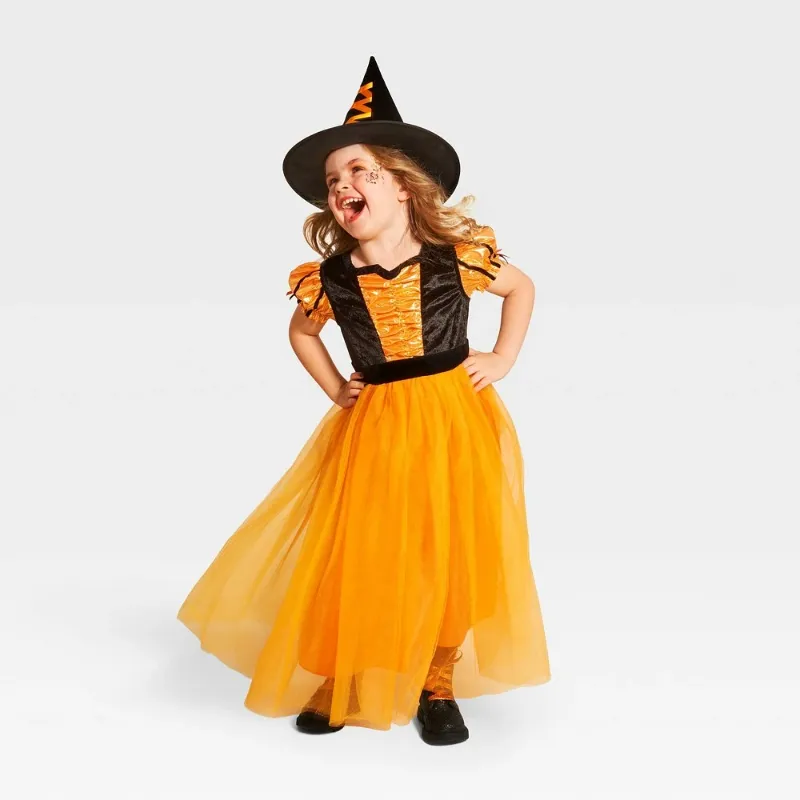 Photo 1 of SMALL 2/3T Toddler Fancy Witch Halloween Costume Dress