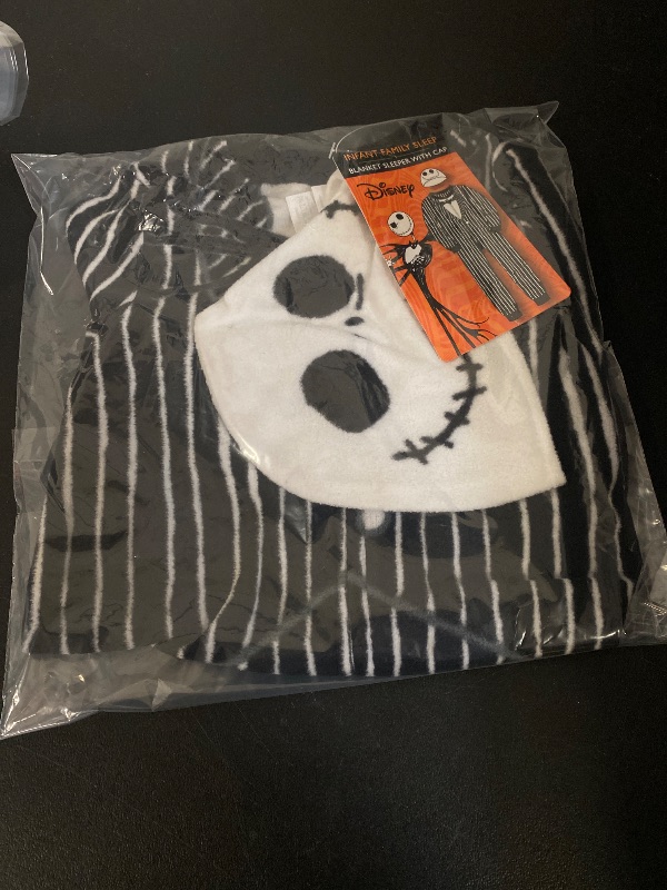 Photo 1 of 12M- Toddler Boys' the Nightmare Before Christmas Jack Skellington Blanket Sleeper Footed Pajamas with Hat 