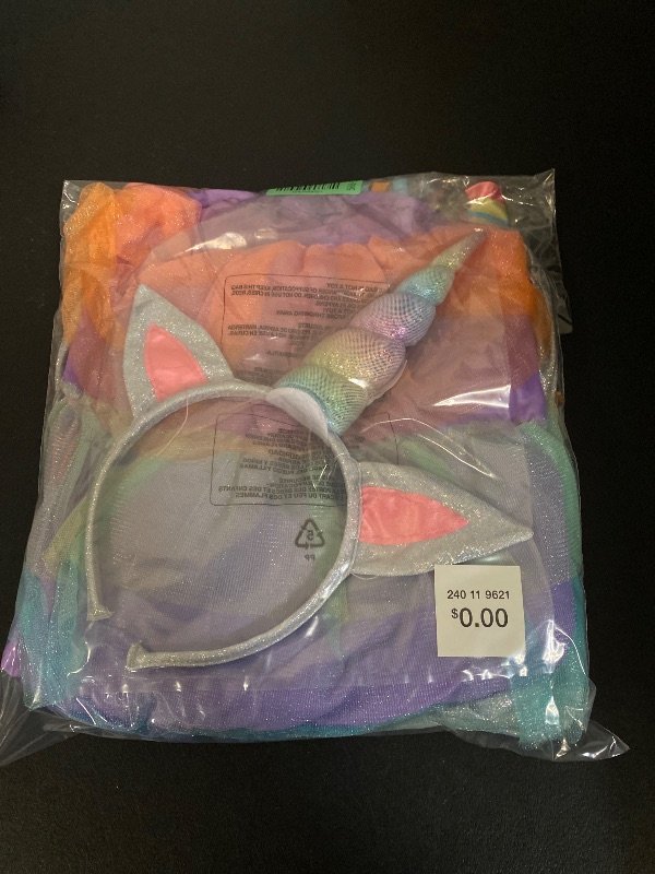 Photo 1 of SMALL 5/6- Kids Rock tar Unicorn Halloween Costume Jumpsuit - Hyde & EEK
