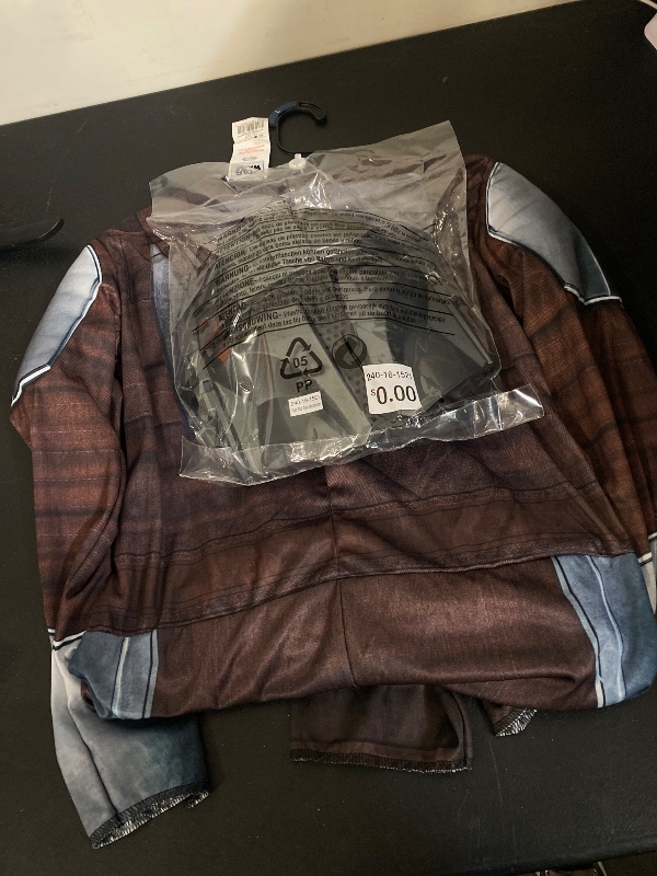 Photo 1 of LARGE 10/12- Kids Star Wars Mandalorian Halloween Costume Muscle Jumpsuit