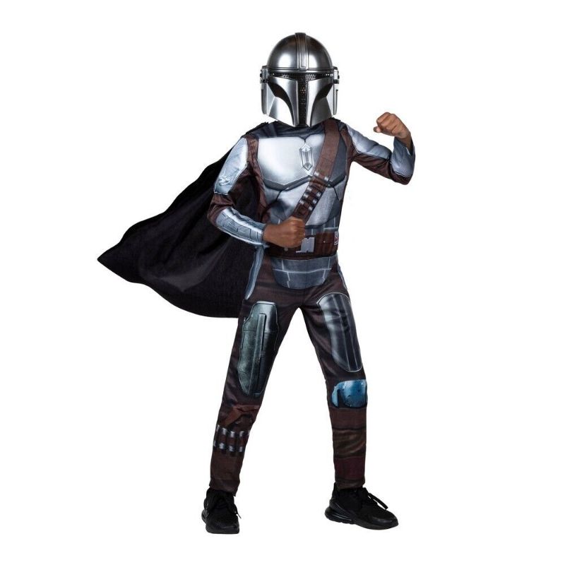 Photo 1 of LARGE 10/12- Kids Star Wars Mandalorian Halloween Costume Muscle Jumpsuit