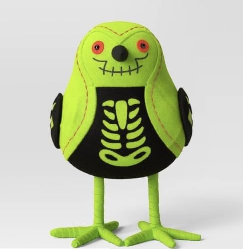 Photo 1 of 2- Featherly Friends 'X-Ray' Felt Bird Halloween Decorative Figurine - Hyde & EEK! Boutique