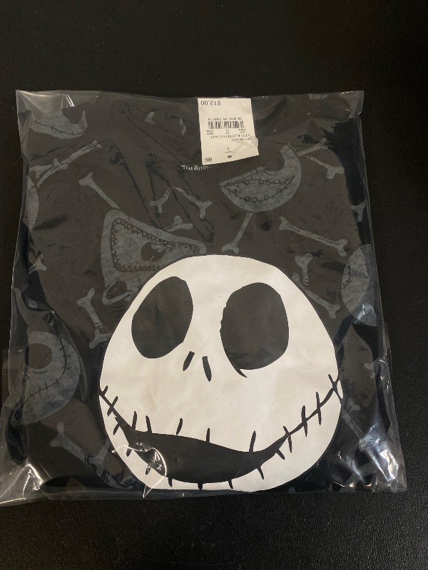 Photo 1 of SIZE SMALL- Boys' the Nightmare Before Christmas Jack Long Sleeve Graphic T-Shirt - Black S
