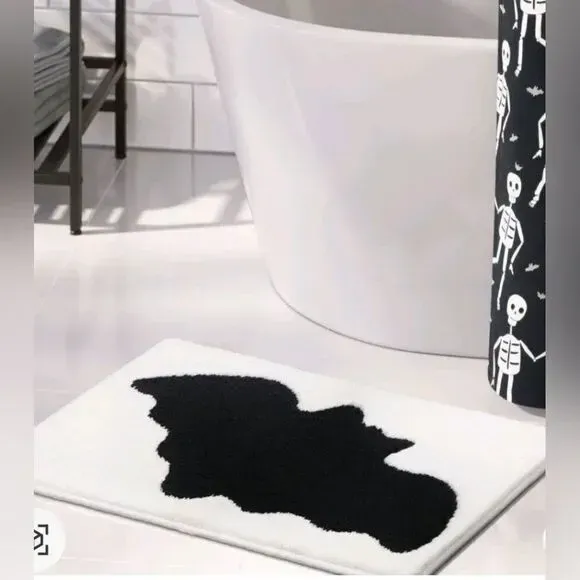 Photo 1 of Halloween Bat Bath Rug Cream - Hyde & EEK