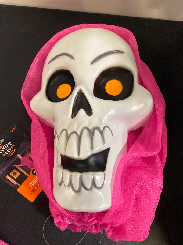 Photo 1 of 65" Black Light Responsive Ghoul Halloween Decorative Prop PINK - Hyde & EEK