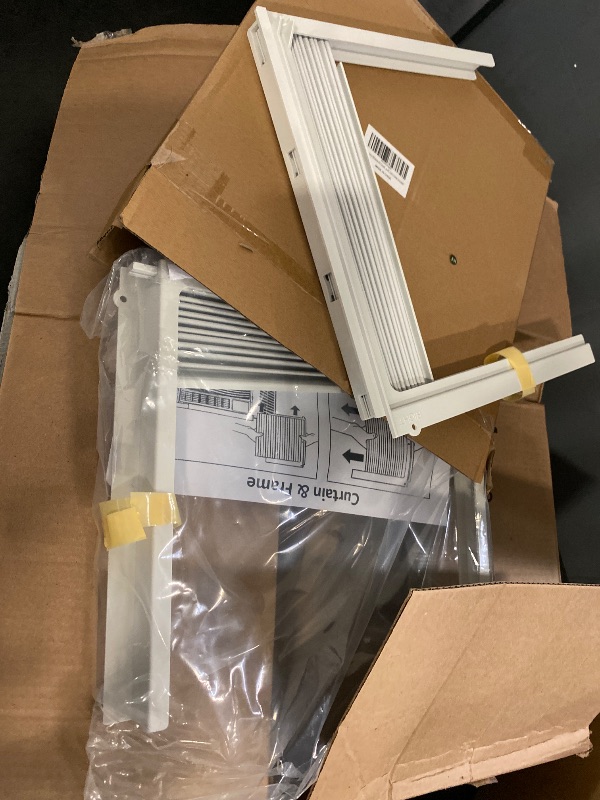 Photo 1 of Flehomo Window Air Conditioner Side Panels with Frame, Adjustable Insulation AC Side Panel for 5,000 BTU Window AC Unit, Frame Included