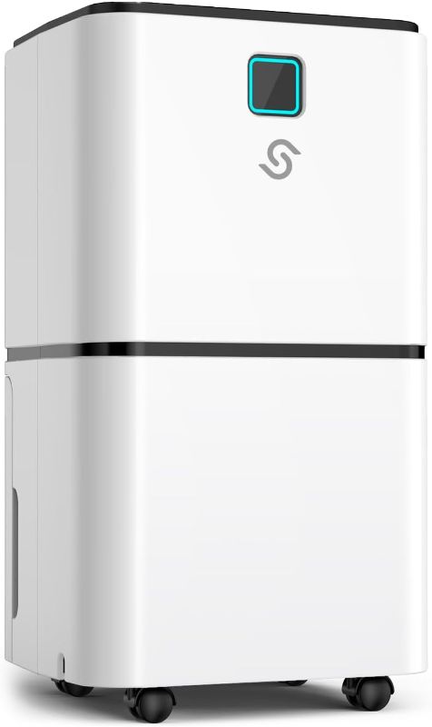 Photo 1 of 2000 Sq. Ft Dehumidifier for Home/Basement, 30 Pints 36 dB Dehumidifiers for Bedroom/Bathroom With Drain Hose LED Intelligent Humidity Light