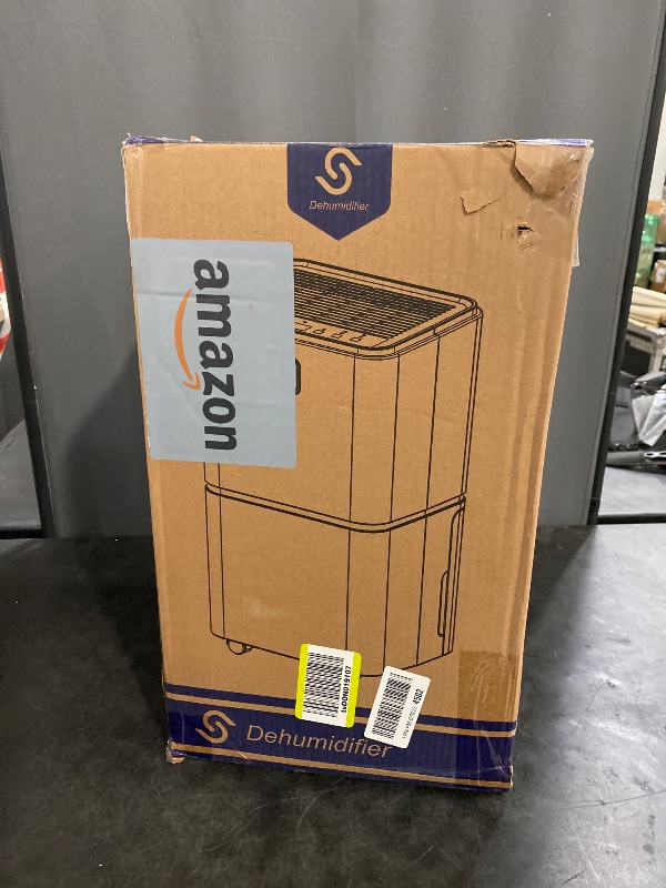 Photo 1 of 2000 Sq. Ft Dehumidifier for Home/Basement, 30 Pints 36 dB Dehumidifiers for Bedroom/Bathroom With Drain Hose LED Intelligent Humidity Light
