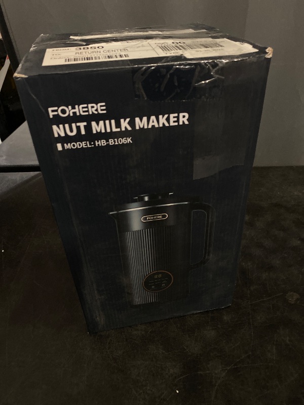 Photo 1 of FOHERE Nut Milk Maker Machine, 6 in 1 35oz Soy Milk Maker for Homemade Almond, Oat, Soy, Baby Food, Plant-Based Milk and Dairy Free Beverages, with 12H Timer/Self-Clean/Keep Warm/Boil Water
