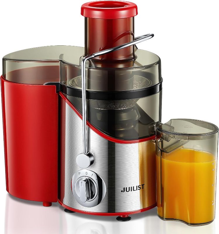 Photo 1 of Juicer Machines, Juilist 3" Wide Mouth Juicer Extractor Max Power 800W, for Vegetable and Fruit with 3-Speed Setting, 400W Motor, Easy to Clean, Red

