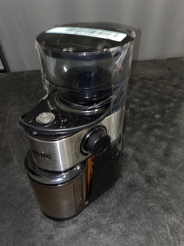 Photo 1 of Electric Burr Coffee Grinder, FOHERE Coffee Bean Grinder with 18 Precise Grind Settings, 2-14 Cup for Drip, Percolator, French Press, Espresso and Turkish Electric Coffee Makers, Black
