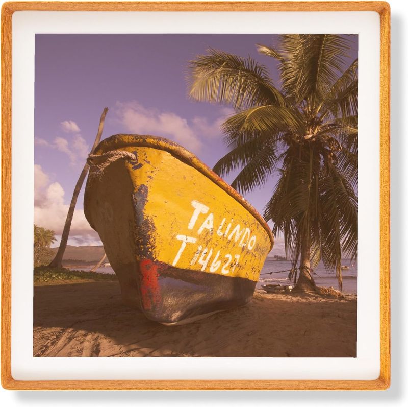 Photo 1 of Recuerdos 16x16 Picture Frame in Natural Teak Wood,Square 16x16 Frame with 14x14 Mat for Wall Mount or Tabletop Display