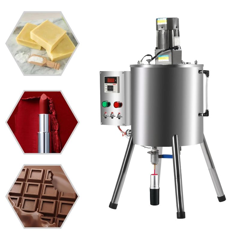 Photo 1 of Heating Mixing Filling Machine, 30L Stirring Tank Lipstick Paste Filler, 110V Heating Lipstick Mixing Filling Machine, 0-300? Adjustable for Lipstick, Shoe Polish Etc(20-45 Bottle/Min)
