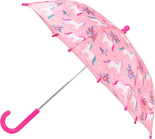 Photo 1 of Wildkin Kids Umbrella – Rainproof Canopy, Curved Handle, Easy Hanging Design
