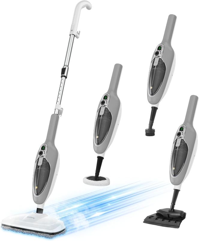 Photo 1 of Steam Mop - 10-in-1 MultiPurpose Handheld Steam Cleaner Detachable Floor Steamer for Hardwood/Tile/Laminate Floors Carpet with 11 Accessories for Whole Home Use.
