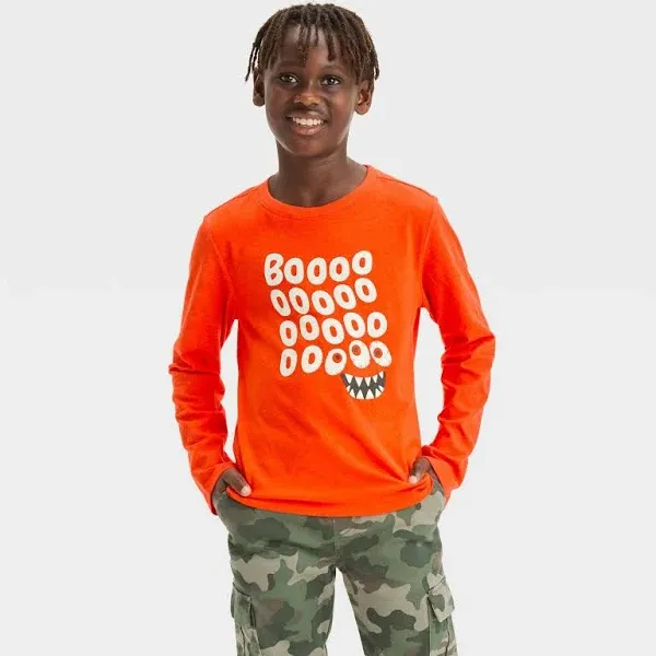 Photo 1 of XL 14 Cat & Jack Boys' Glow in The Dark Halloween Graphic T-Shirt
