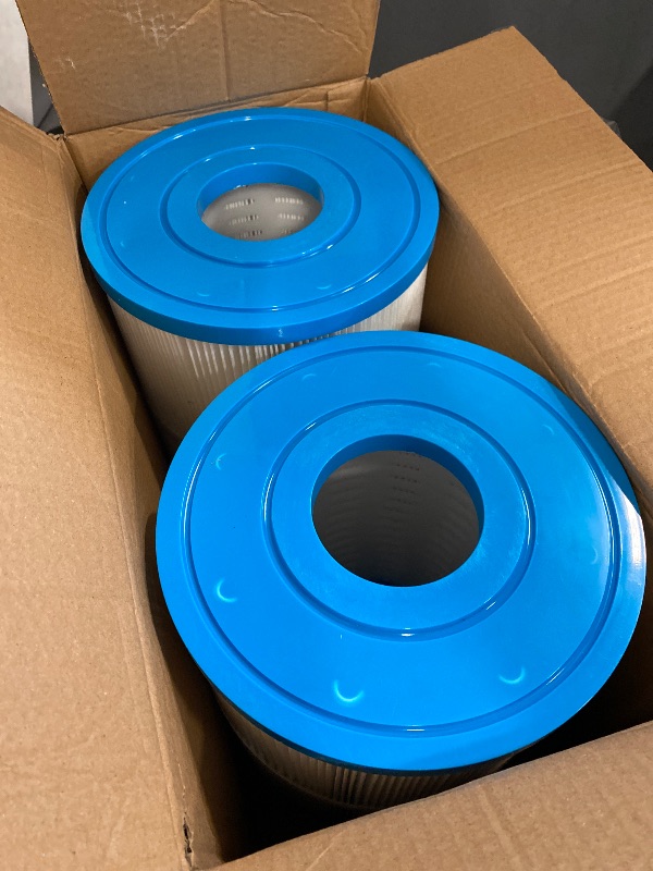 Photo 1 of C8465 Hot Tub Filter Replaces PWK65, FC-3960, 71827, 71828, Drop in Spa Filter 65 sq.ft Tiger River Spa Filter, Compatible for Hot Springs and Caldera (2 Pack)
