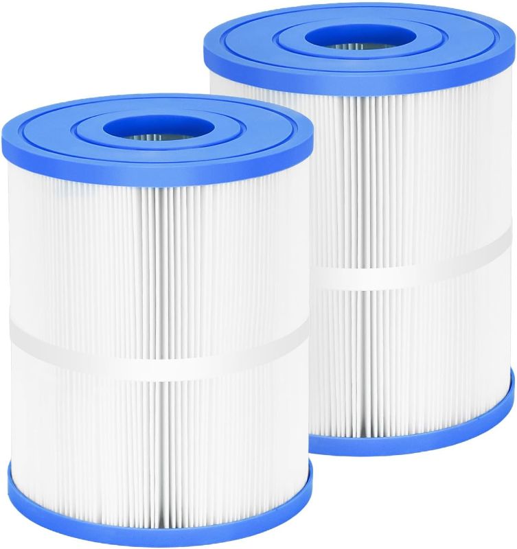 Photo 1 of C8465 Hot Tub Filter Replaces PWK65, FC-3960, 71827, 71828, Drop in Spa Filter 65 sq.ft Tiger River Spa Filter, Compatible for Hot Springs and Caldera (2 Pack)
