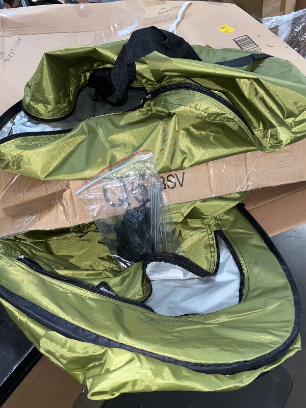 Photo 1 of BRIAN & DANY Pop Up Shower Tent, Portable Privacy Camping Changing Tent, Camp Toilet Bathroom Pod with Rain Shelter & Windows, UPF 50+ & Waterproof, 47.2" x 47.2" x 74.8"
