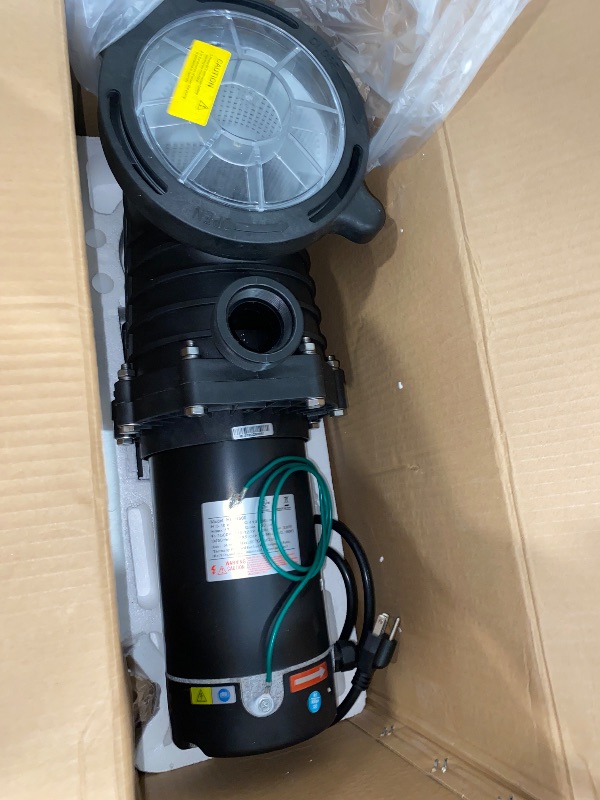 Photo 1 of Pool Pump Above Ground/Inground, 1.5 HP 6600GPH Powerful Selfpriming Pool Pumps for 15,000-31,000 Gallons Pools, Dual Voltage Swimming Pool Pump with Strainer Basket & Drain Plug
