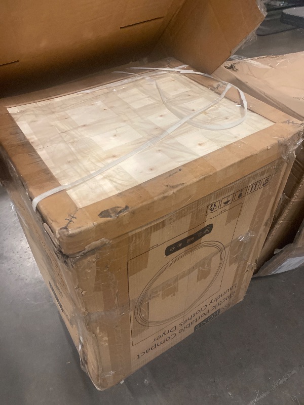 Photo 1 of 2.6 cu.ft 9 lbs Compact Laundry Electric Dryer in White


