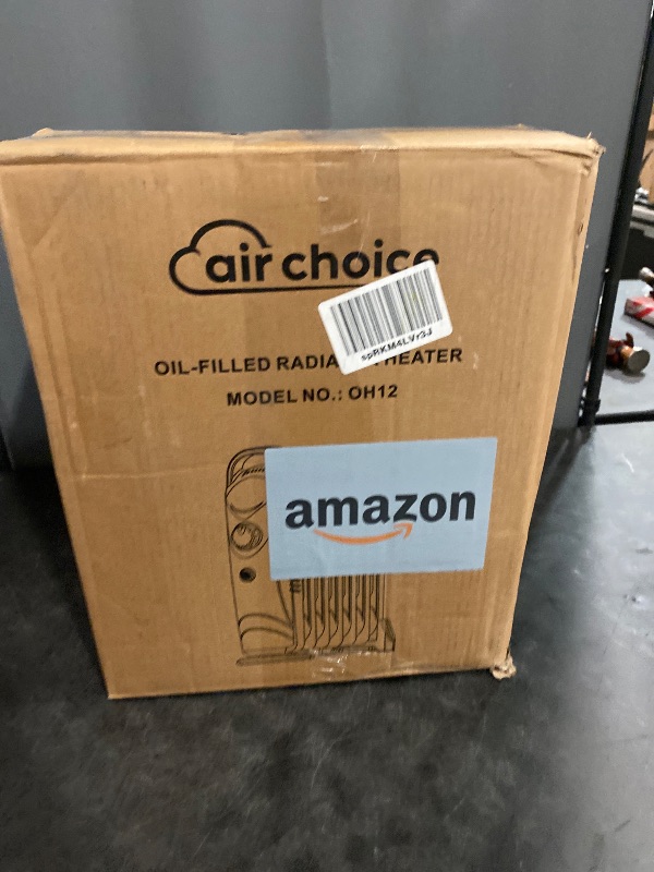 Photo 1 of Air Choice Oil Filled Radiator Heater, 700W With Adjustable Thermostat, Overheat Protection, Portable Mini Electric Space Heater, 2 Heat Settings, Quiet & Durable for Indoor Use
