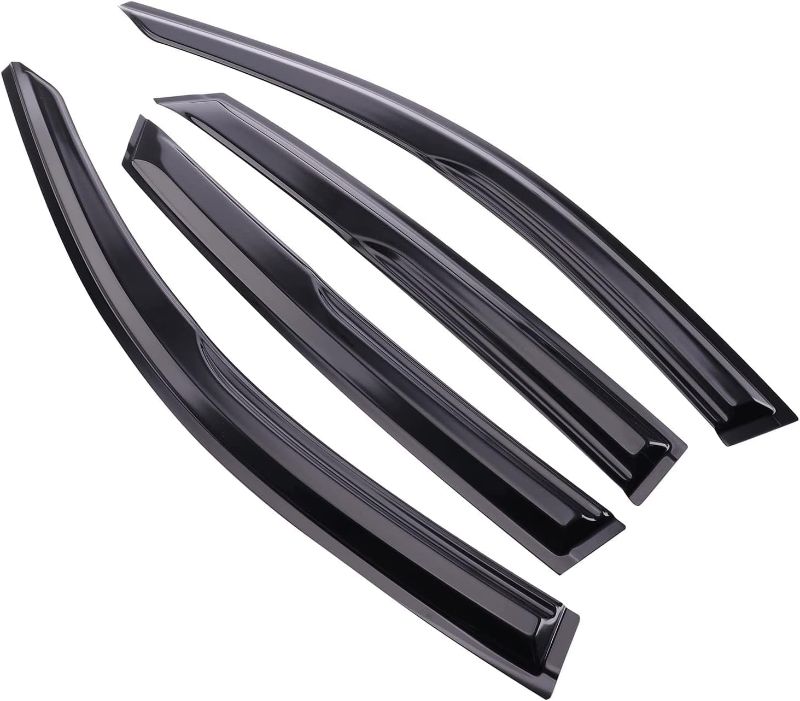 Photo 1 of Tape-On Window Visors Deflectors Rain Guards 4 Piece Set ?Compatible with 2006-2011 Honda Civic 94944
