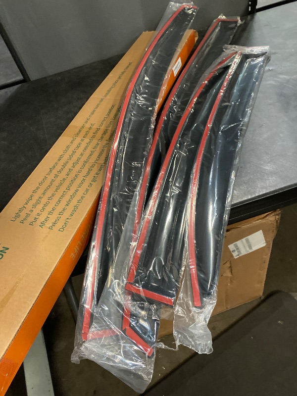 Photo 1 of Tape-On Window Visors Deflectors Rain Guards 4 Piece Set ?Compatible with 2006-2011 Honda Civic 94944
