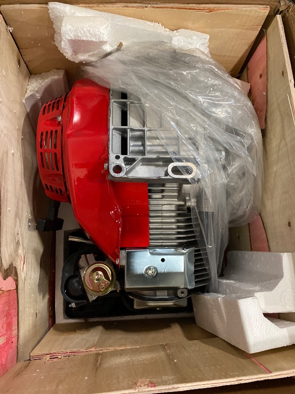 Photo 1 of 6.5HP 4-Stroke Air Cooled Gas Engine,200cc Horizontal Shaft Gas Engine Pull Start Gasoline Engine Motor OHV Replaces for Honda GX160 Go Kart Compressor Log Splitter Lawn Mower Mini Bike
