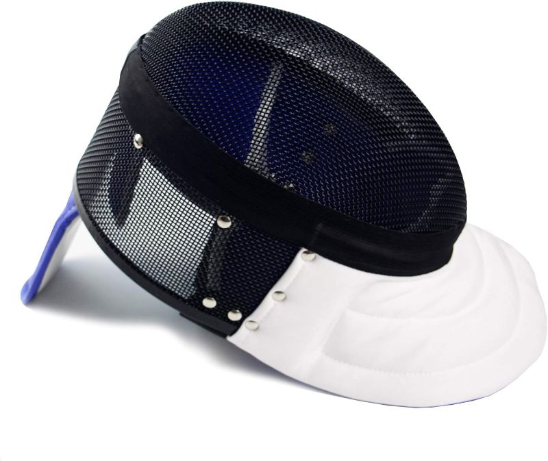 Photo 1 of (M) LEVEL ONE ** LEONARK Black 350NW Fencing Epee Mask with Detachable Inner Lining Hema Helmet CE Certified National Grade Masque
