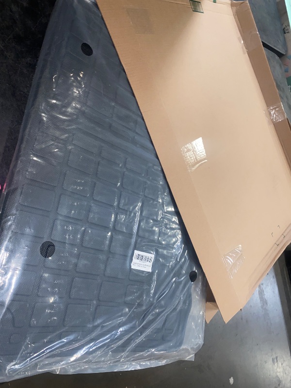 Photo 1 of Cargo Mat Compatible with 2021-2024 Jeep Wrangler JL 4XE 4 Door TPE Cargo Liner Trunk Mat Backrest Trunk Liner Replacement for 2021-2024 Jeep Wrangler JL Accessories
