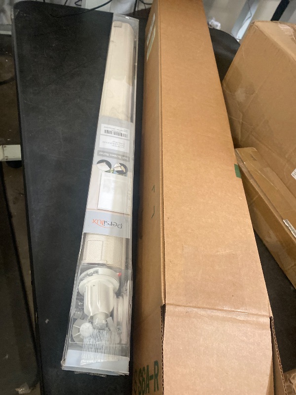 Photo 1 of Persilux Custom Size Cordless Solar Window Blinds for Windows Roller Shades 3% Openness UV Protection Fire Retardant Sun Screen Roller Blinds Light Filtering Blinds for Windows, Home, Office Beige
