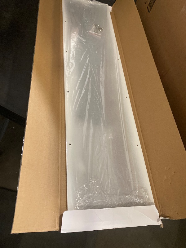Photo 1 of Door Kick Plate 8x34 inches Suitable for 36" Doors, 12GA (5/64 inch) Thickness Al Alloy, 8" x 34" White
