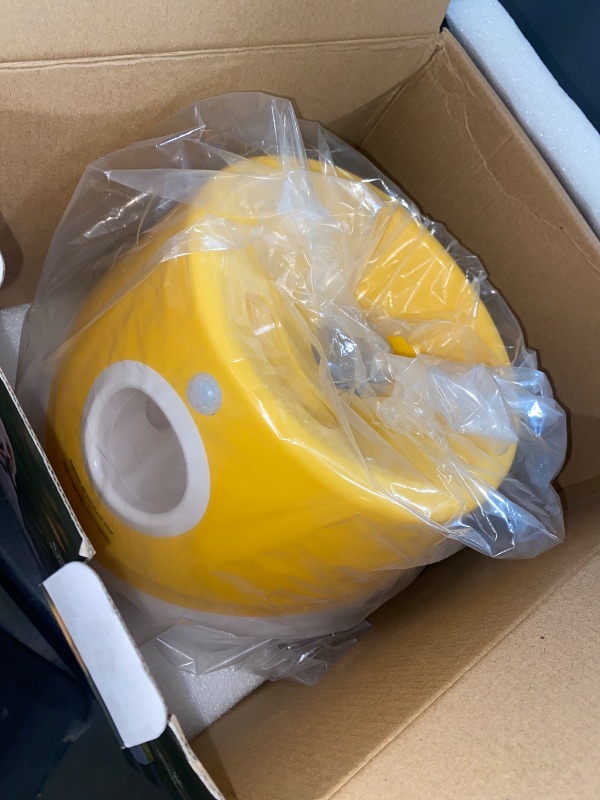 Photo 1 of Interactive Dog Ball Launcher, Yellow and White, with 6 Tennis Balls (Yellow)
