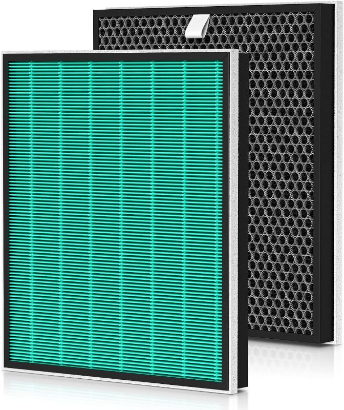 Photo 1 of 2 Pack 250/250S Replacement Filters for Coway Airmega 250 250S Air Purifier, Max 2 Green True HEPA and Activated Carbon Filter Set, AP-1720-FP
