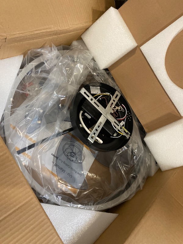 Photo 1 of 15.7" Small Ceiling Fan with Light, Flush Mount Low Profile Ceiling Fan with Light, 6 Speeds and Reversible wind for All Season, LED Dimmable, 3 Color Temperature Optional, DC Motor,With Remote & APP
