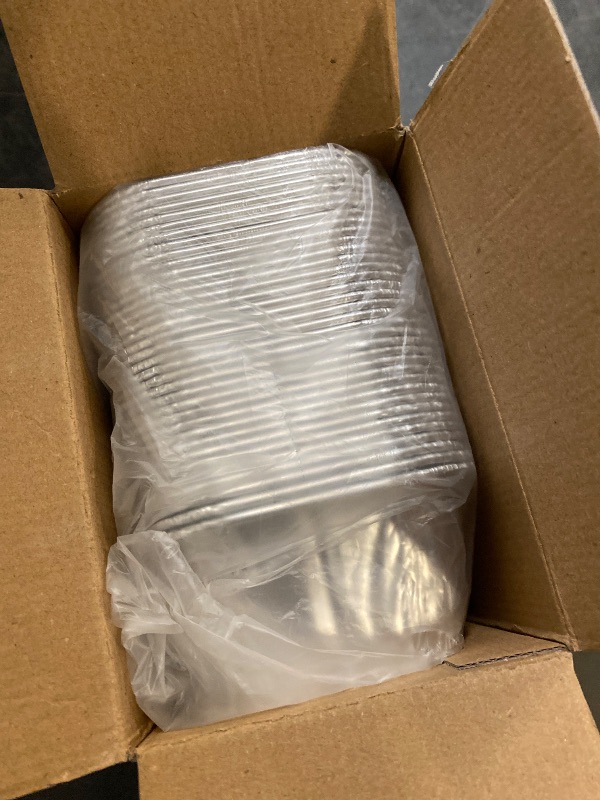 Photo 1 of Spare Essentials (35 Pack) 1 Lb Aluminum Foil Mini Loaf Pans - Foil Bread Pans for Baking - Perfect to Bake Individual Bread Loaves, Cakes & Meat - 1 Pound Aluminum Loaf Pans - 6 x 3.5 x 2 Inches
