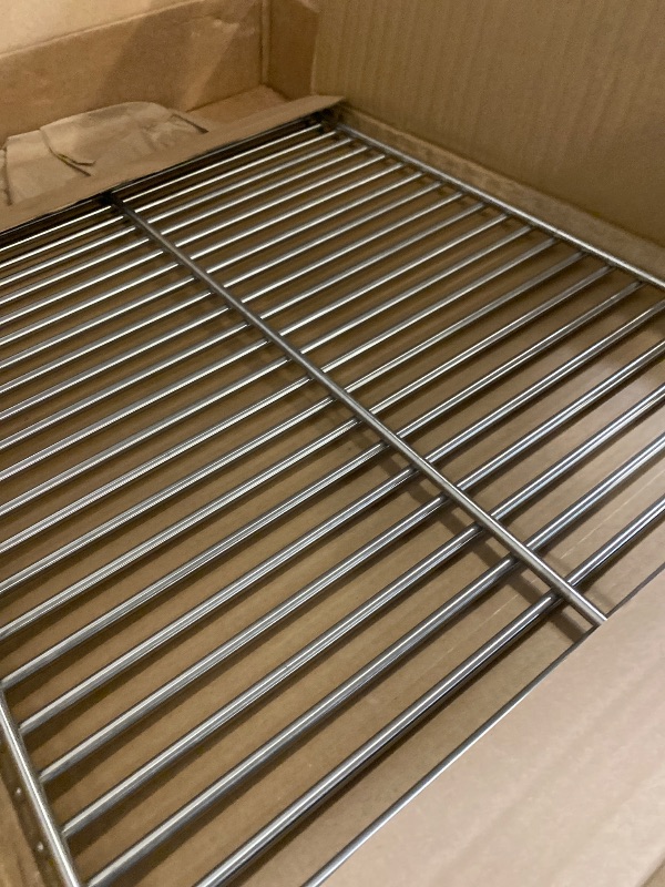 Photo 1 of S5421A (1-Pack) 16 3/8 x 21 1/2 inch Stainless Steel Cooking Grid Grates for Charbroil 463722313, Charbroil 463722314, Charbroil 463742111,463722315 Grill
