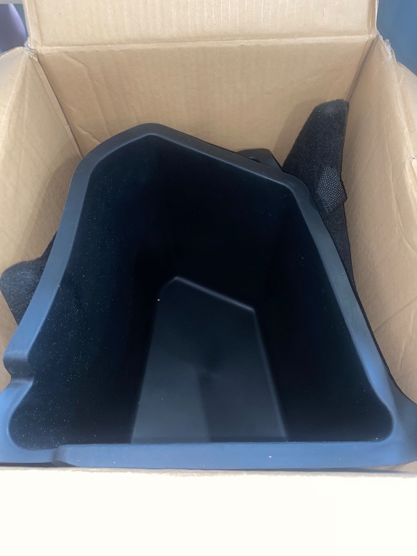 Photo 1 of Rear Trunk Organizer Storage for Tesla Model Y 5-Seater 2022-2025,(No for 2025 New Model Y Juniper) TPE Waterproof Trunk Storage Bins Side Box with Lids for Tesla Model y Accessories
