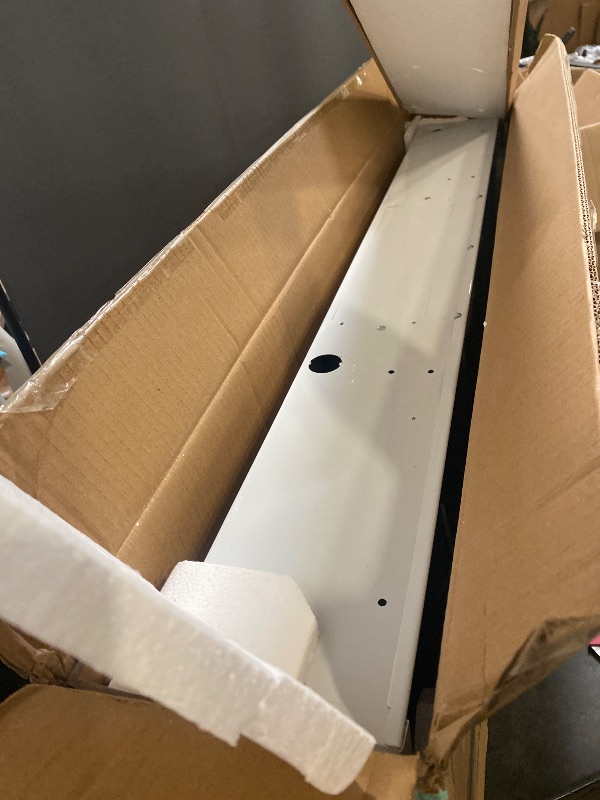 Photo 1 of FIREGAS Range Hood 36 inch Under Cabinet, Ducted/Ductless Convertible Kitchen Hood, White Painted Stainless Steel Vent Hood with LED Light,2 Speed Exhaust Fan
