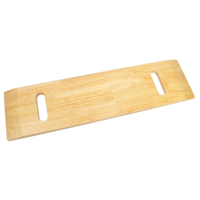Photo 1 of Sammons Preston Transfer Board with Slots, Geriatric Transfer Tool for Elderly, Handicapped, & Disabled Individuals, Wooden Transfer Aid with Handles for Caretaker Assistance, 30" Long
