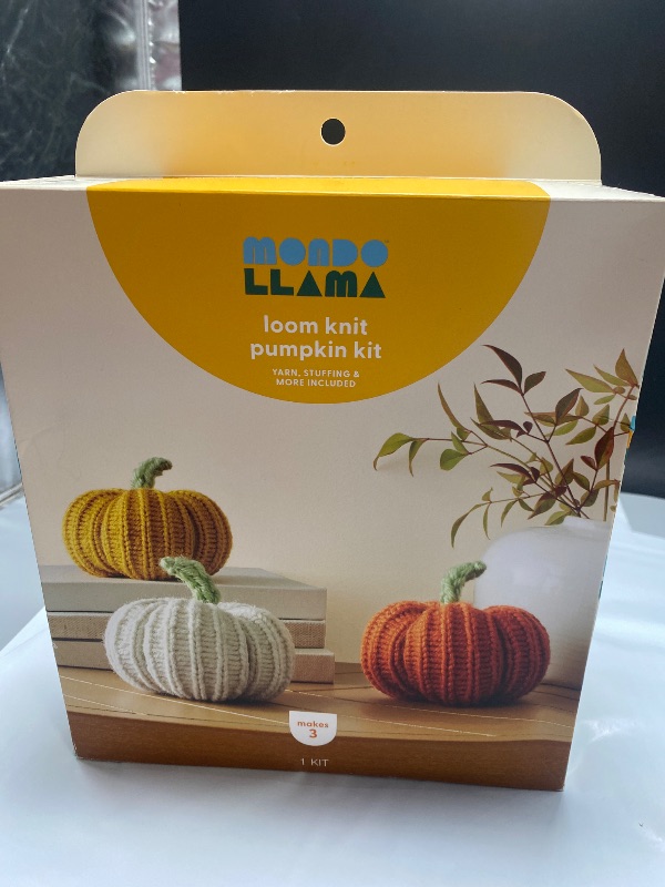 Photo 1 of 3ct Knit Pumpkins Kit - Mondo Llama